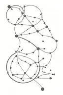 dot constellations libra plus taurus constellation tattoo design idea