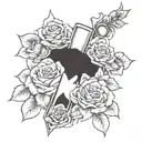 dad memorial tattoo design idea