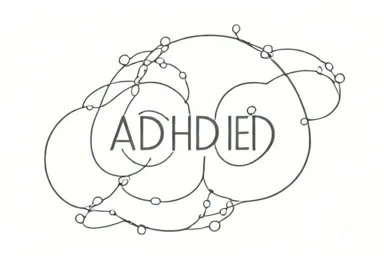 adhd anxiety mental health tattoo design idea