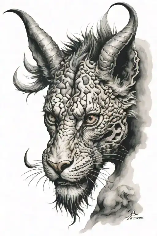 Chimera tattoo design idea