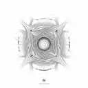 Breath Cycle: A minimalist design of a breath cycle, inhale and exhale, represented in a continuous loop. tattoo design idea