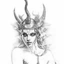 Dionysus tattoo design idea