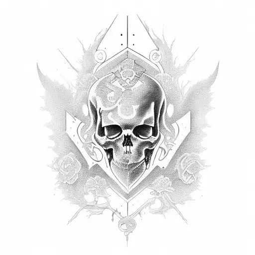 death honor family tattoo design idea