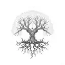 yggdrasil tree tattoo design idea