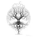 yggdrasil tree tattoo design idea