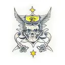 double R tattoo design idea