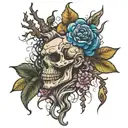 dirty roots tattoo design idea