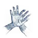 hand blueprint  tattoo design idea
