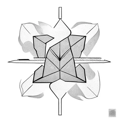 burning paper plane melting infinity tattoo design idea