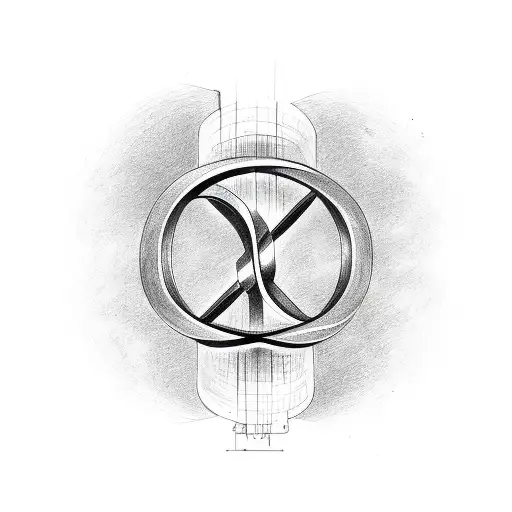 Infinity Symbol with the Text Thank God for Jesus tattoo design idea