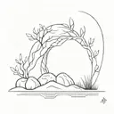stone challenges fearless  tattoo design idea