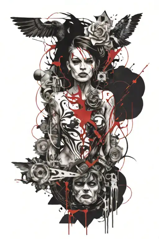 Antichrist tattoo design idea