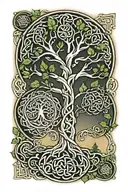 Celtic tree of life design tattoo design idea