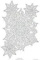 koch's snowflake tattoo design idea