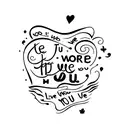the words I love you, I love you more, i love you most, impossible staked  tattoo design idea