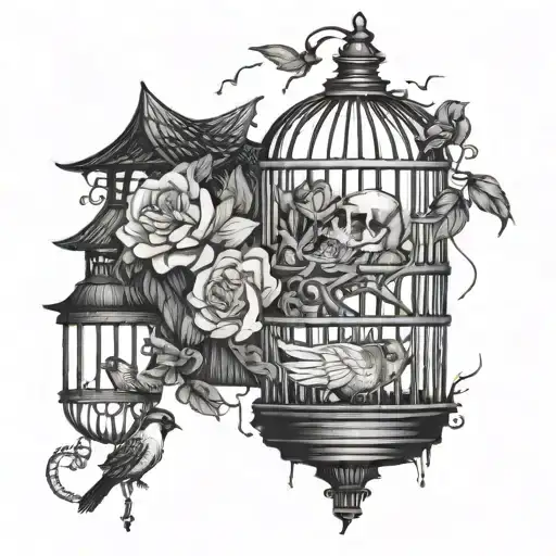 they told me all of my cages were mental, so I got wasted like all my potential  tattoo design idea