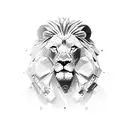 traveller, lion, mountains, speaker, adventure, runner, leader tattoo design idea