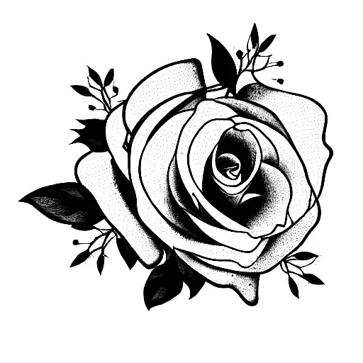 bouquet with the birth flowers of july, october, april, december and november  tattoo design idea