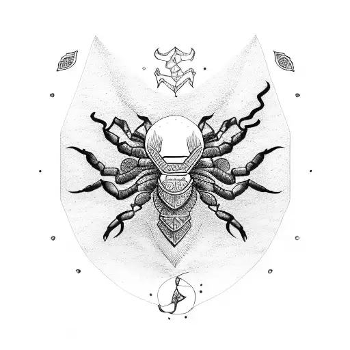 scorpion, aquarius, gemini tattoo design idea