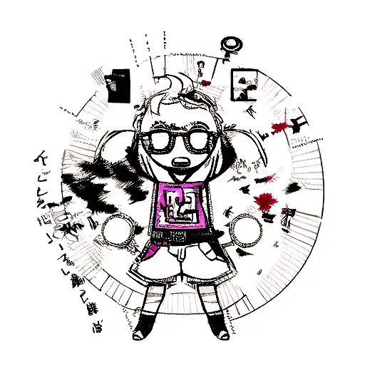 Trap music inspired tattoo tattoo design idea