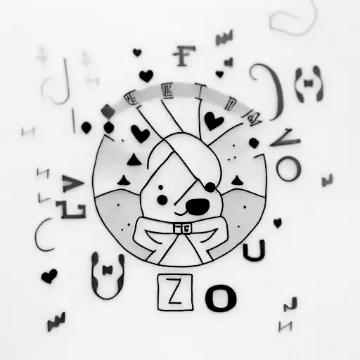 cheery with "Ben" name and 7.10 date tattoo design idea