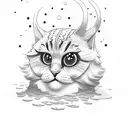 cheery with "Ben" name and 7.10 date tattoo design idea