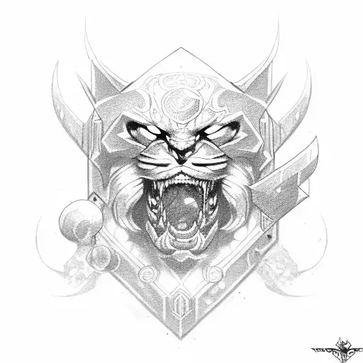 Rengar league of legends tattoo design idea