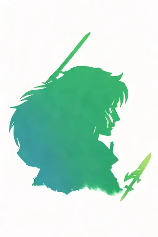 Nintendo zelda, link and shiekh bust tattoo design idea