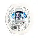 spaceman and card deck tattoo design idea