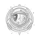 spaceman and card deck tattoo design idea