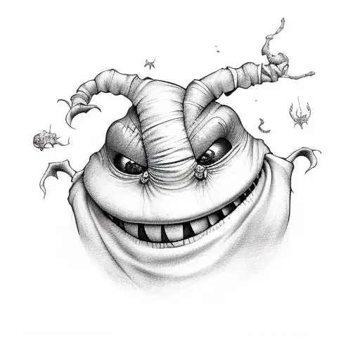 oogie boogie tattoo design idea