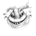 oogie boogie tattoo design idea