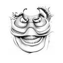 oogie boogie tattoo design idea