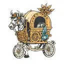 Caravan tattoo design idea