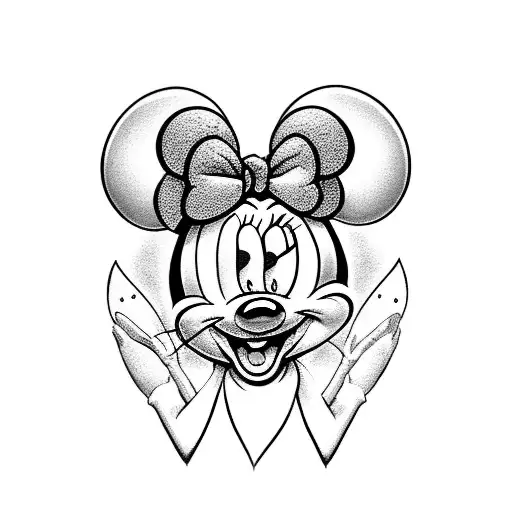 badass Minnie mouse  tattoo design idea