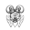 badass Minnie mouse  tattoo design idea