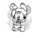 badass Minnie mouse  tattoo design idea