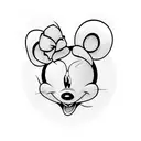 badass Minnie mouse  tattoo design idea