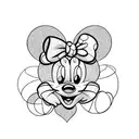 Minnie mouse  tattoo design idea