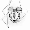 Minnie mouse  tattoo design idea