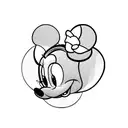 Minnie mouse  tattoo design idea