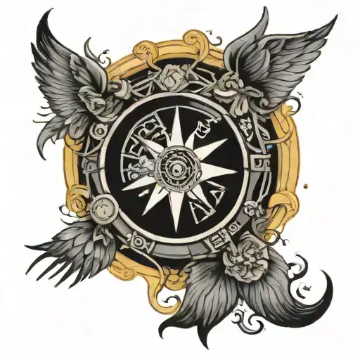 wheel of Fortune tattoo design idea