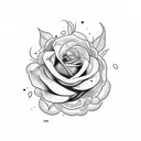 rosas con tunas tattoo design idea