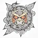cursed mark from Naruto  tattoo design idea
