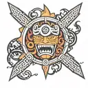 cursed mark from Naruto  tattoo design idea
