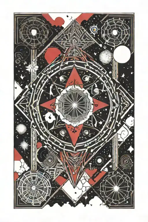 galaxy sky red black ancient history meaningful  tattoo design idea