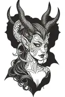 Succubus tattoo design idea