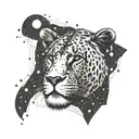 Leo constellation tattoo design idea