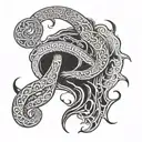 dark mark, viking style  tattoo design idea