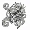 dark mark, viking style  tattoo design idea